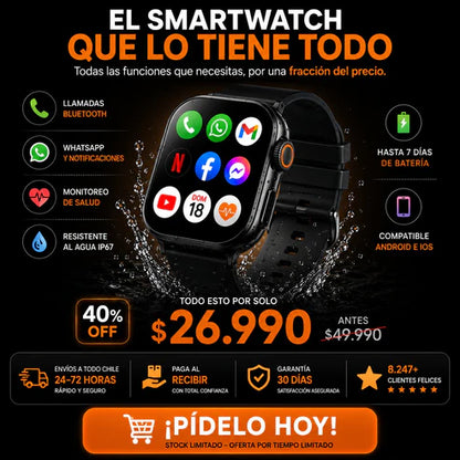 Reloj Smartwatch T PRO